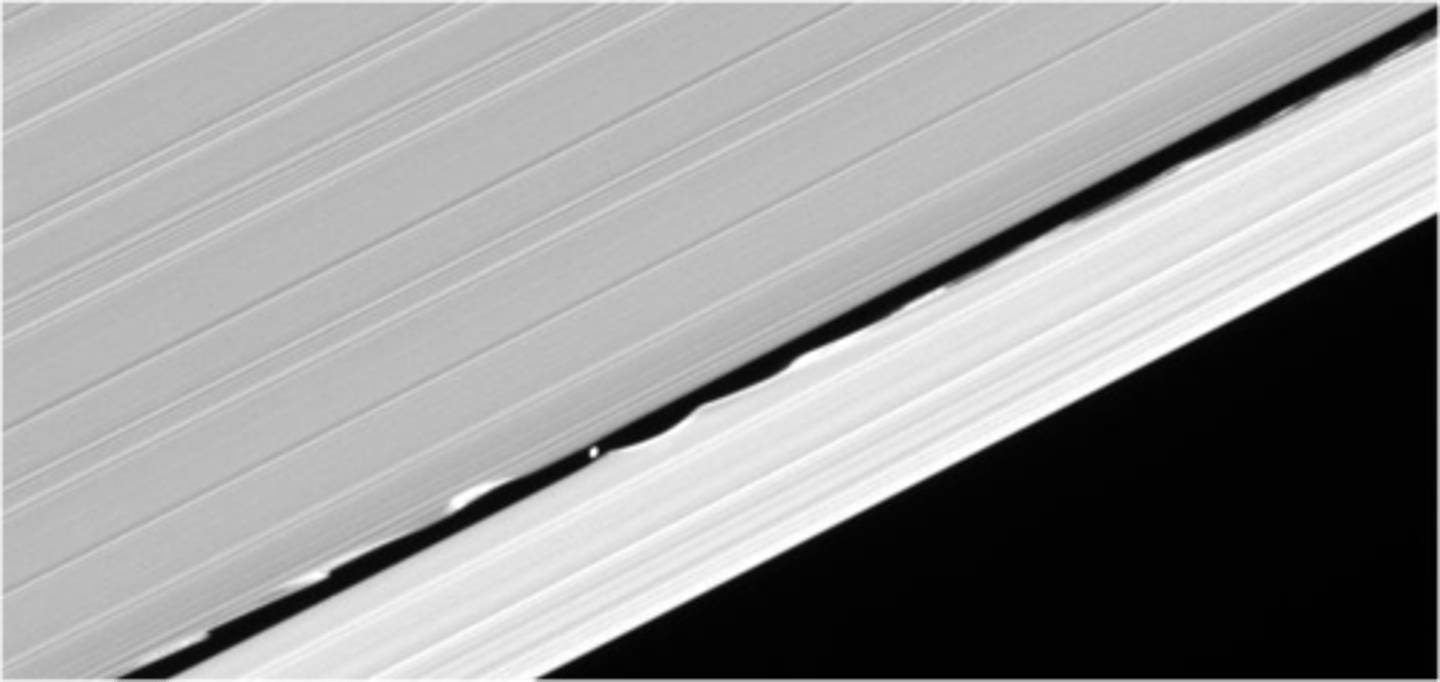 <p>Daphnis is an inner satellite of Saturn.</p>