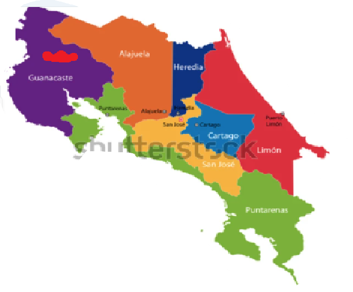 <p> cordillera de Guanacaste</p>