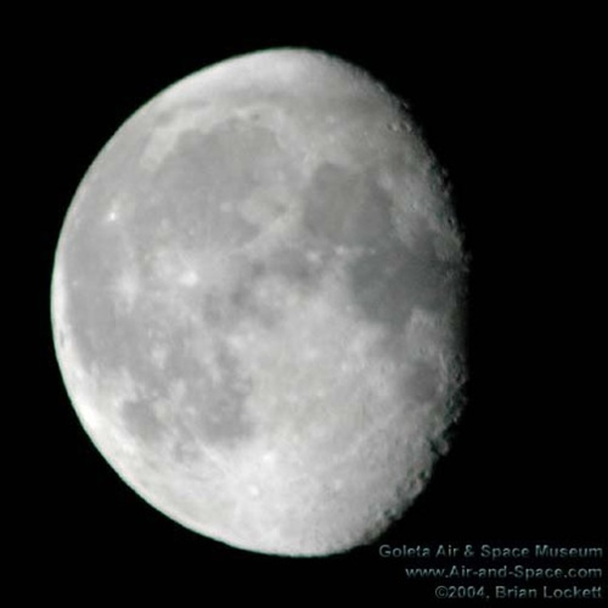 <p>most of the moon is seen</p>