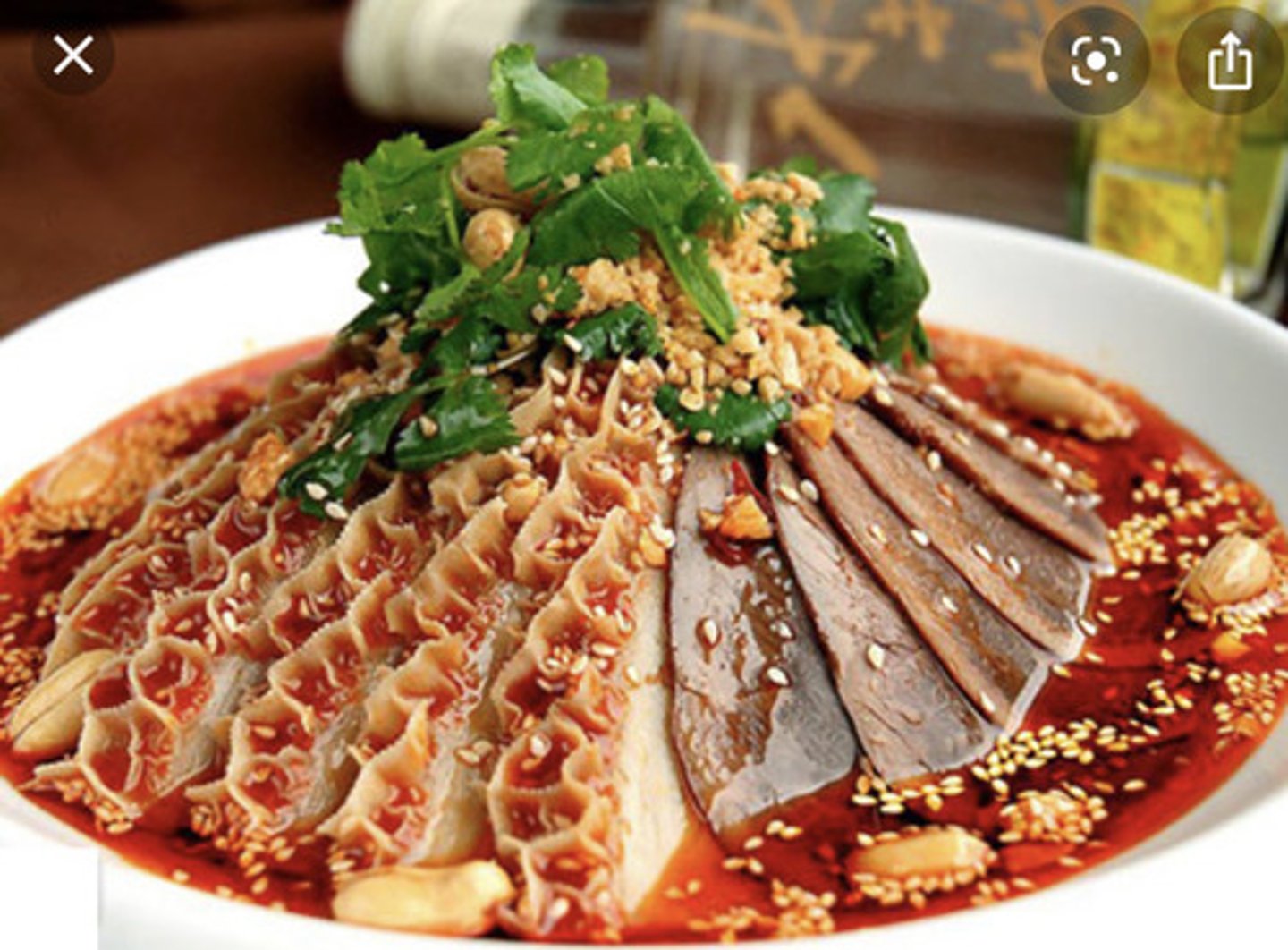 <p>fū qī fèi piàn - Sliced Beef and Ox Tongue in Chilli Sauce (popular in Sichuan)</p>