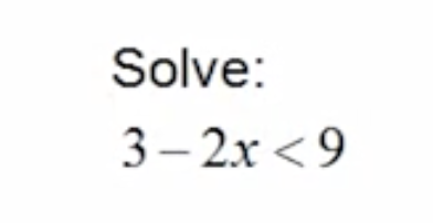 <p>Solve this inequality</p>