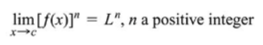 <p>Raise the limit to the nth power</p>