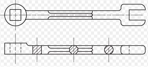 <p>Identify the type of section shown</p>