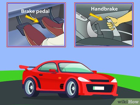 <p><strong>When stopping your vehicle on an uphill slope, apply the footbrake, then fully pull the handbrake to keep the vehicle stationary and prevent accidental movement.</strong></p>