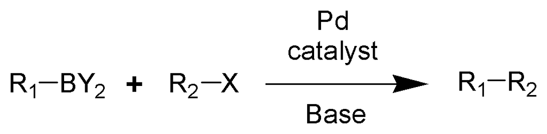 <ul><li><p>makes a carbon-carbon bond or a boronic acid (ester) without adding an H bond acceptor or donor and doesnt add to total PSA</p></li></ul><p></p>