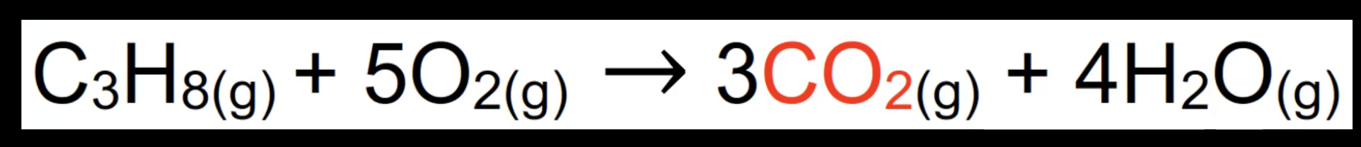 <p>Occurs with excess oxygen. </p><p>Produces carbon dioxide and water. </p><p>Example: C₃H₈ + 5O₂ → 3CO₂ + 4H₂O.</p>