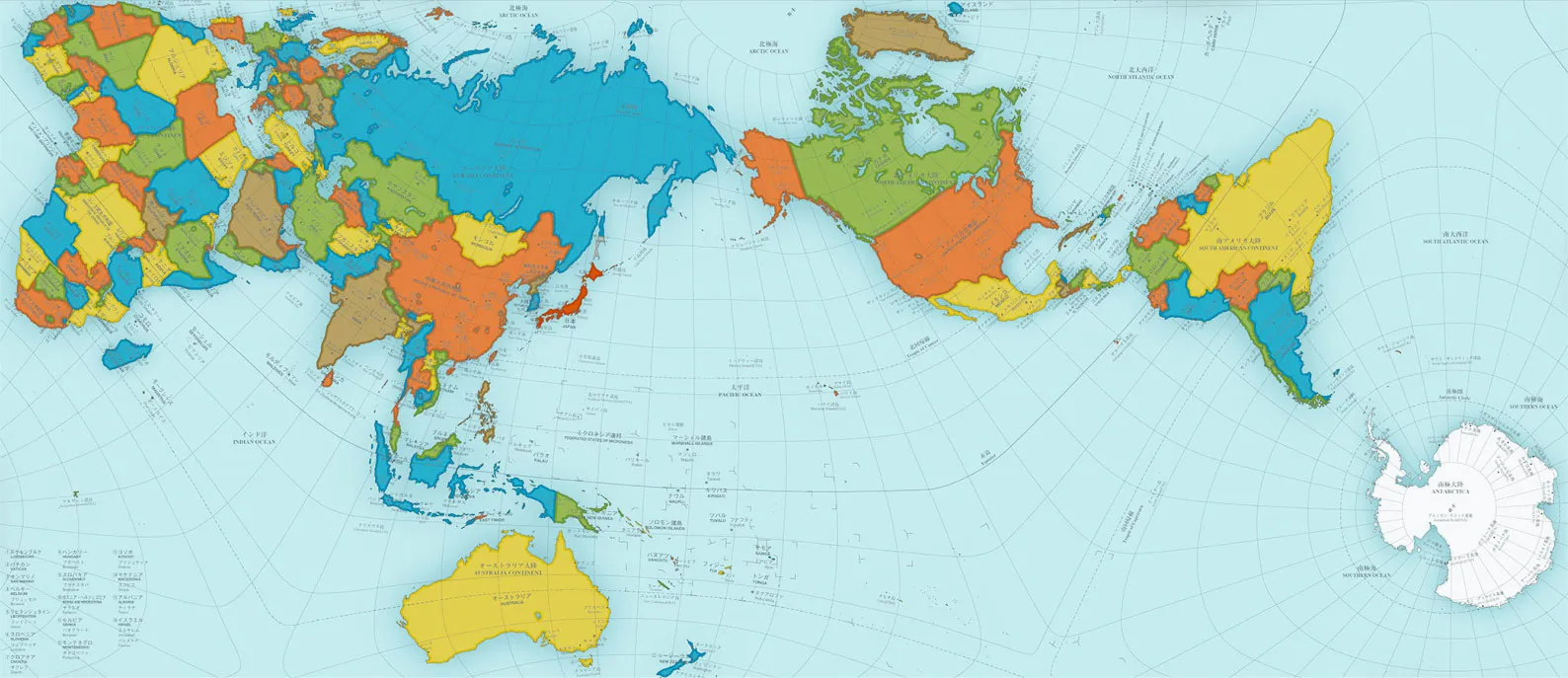 <p>It is considered the most accurate projection for its way of showing relative areas of landmasses and oceans with very little distortion of shapes</p>