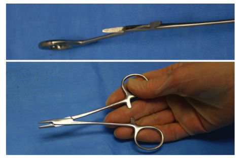<p>Nickname: Needle Holder</p><p>Use: Holds small needles</p><p>Features: Tapered, smooth, shorts and lights jaws, available with cross serrations </p>