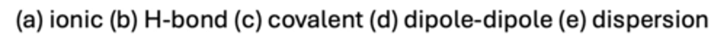 <p>Which bond type is not strongly affected by the environment?</p>
