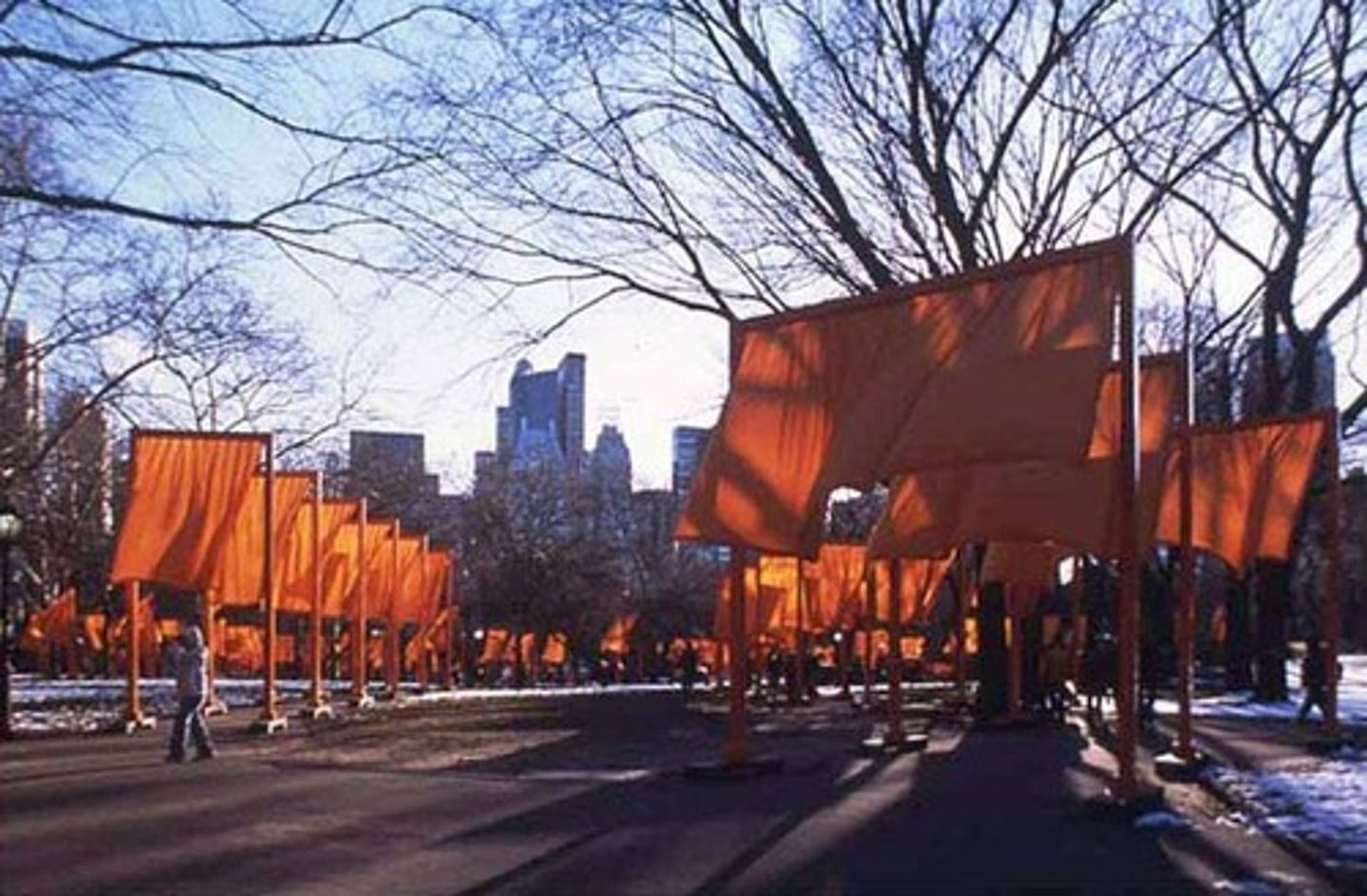 <p>Christo and Jeanne Claude, 2005</p><p>-located in NY Central Park</p>