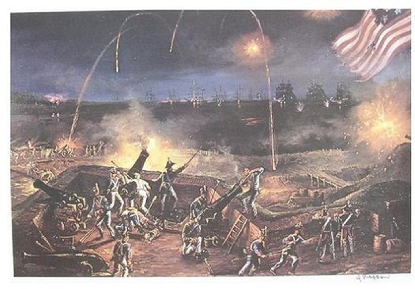 <p>Wrote the Star Spangled banner at the Battle of Fort McHenry in 1814.</p>