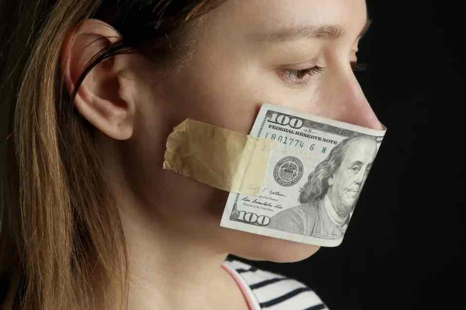 <p>Hush money</p>