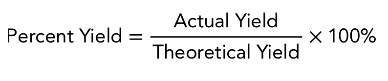 <p>measures the efficiency of a chemical reaction</p>