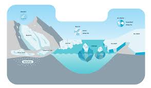 <p>All frozen water</p>