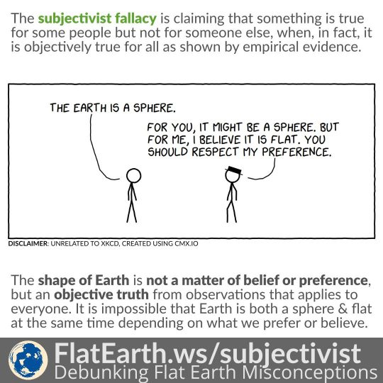 <p>Rejecting a claim by saying “that’s true for you, but not for me”.</p>