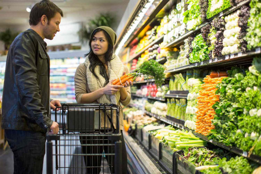 <p>(noun phrase) <em>a supermarket; a place where you buy food</em></p><p>“We go to a _______ every weekend to buy food.”</p>