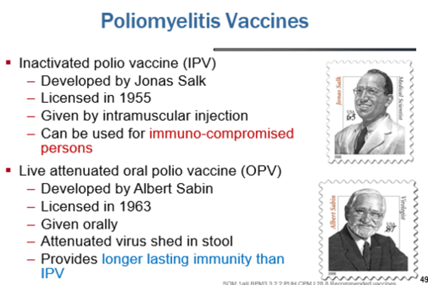 <p>There is a chance the weakened virus can still infect a weakened immune system</p>