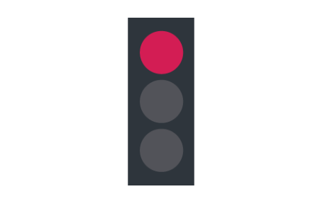 <p>A red traffic light</p>