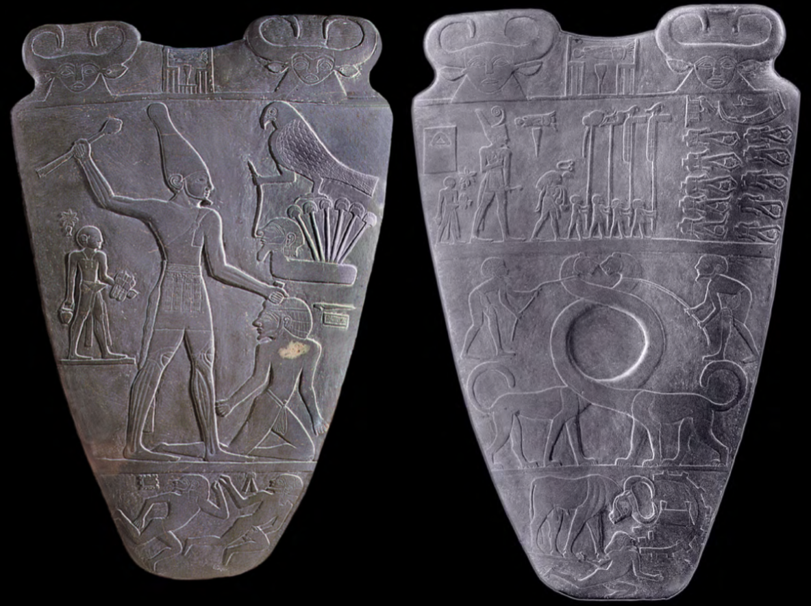 <h3 collapsed="false"><span style="color: purple"><mark data-color="purple">13. Palette of King Narmer</mark></span></h3><ul><li><p>When was it <strong>created</strong>?</p></li><li><p>During what <strong>period</strong> was it created?</p></li><li><p><strong>Where</strong> was it originally located?</p></li><li><p>What <strong>culture</strong> made it?</p></li><li><p>What <strong>medium</strong> was used?</p></li><li><p>What was the <strong>function</strong>?</p></li></ul>