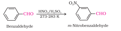 <p>carbonyl group acts as a meta-directing group.</p>