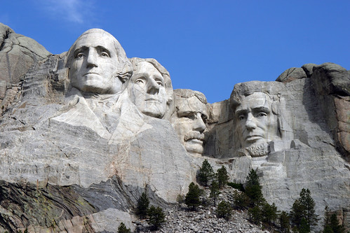 <p>Genre: Sculpture</p><p>Mount rushmore</p><p>Date: 1927-1941</p><p>A mountain with the four faces carved onto it: George Washington, Thomas Jefferson, Abraham Lincoln, and Theodore Roosevelt.</p>