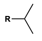 <p>*R = non-hydrogen group</p>