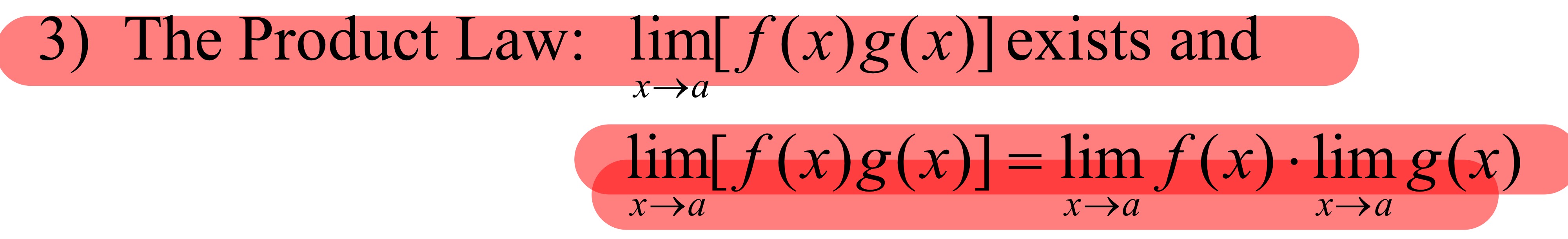 <p>Basic Limit Laws#3: The Product Law</p>