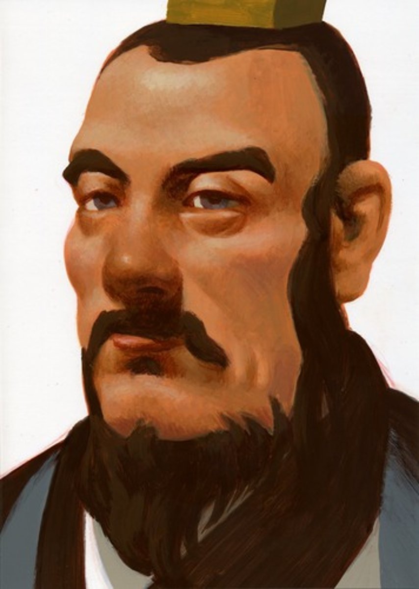 <p>First emperor of the Han dynasty under which a new social and political hierarchy emerged. Scholars were on top, followed by farmers, artisans, and merchants. He chose his ministers from educated men with Confucian principals.</p>