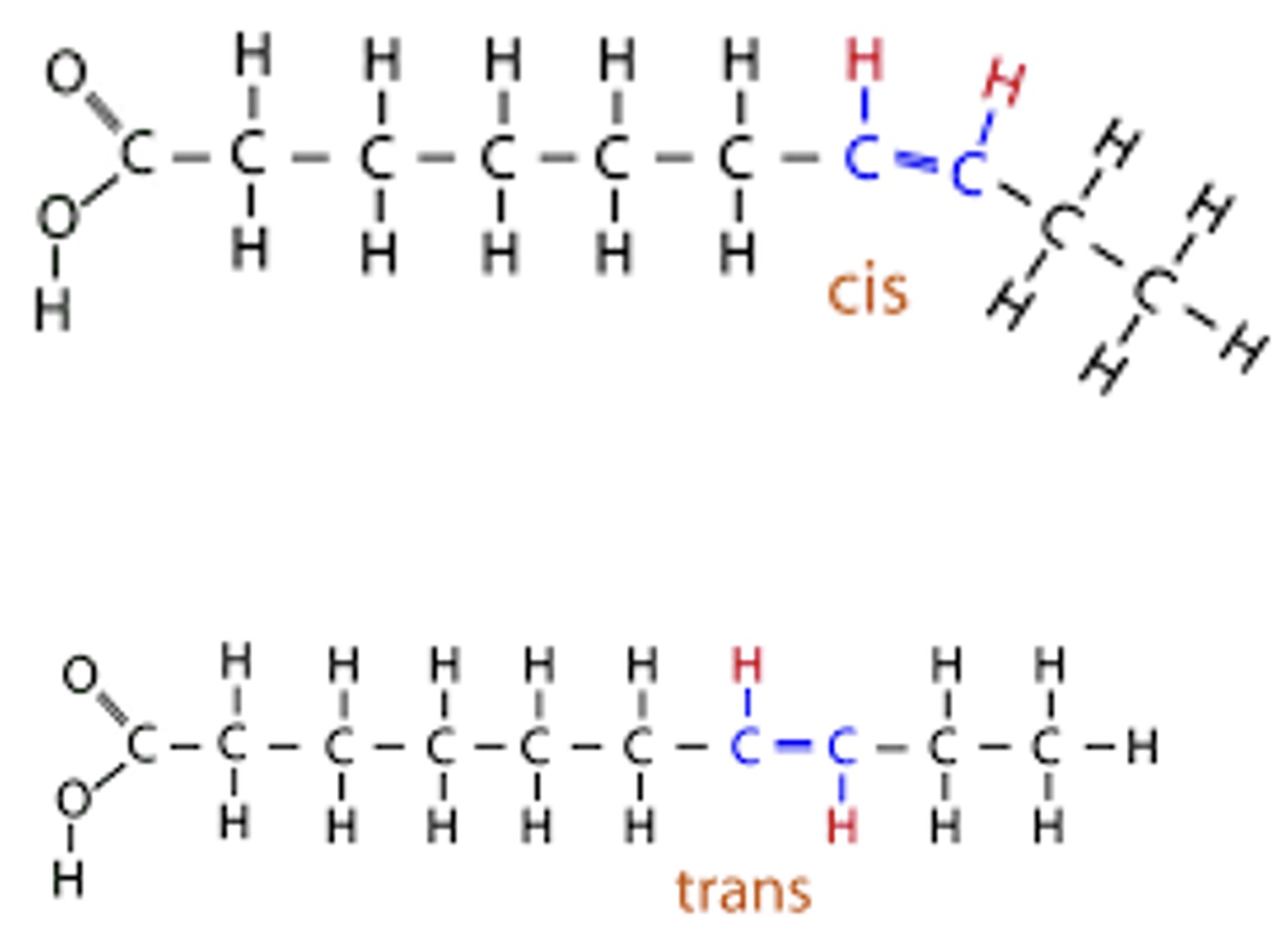 <p>Cis, trans</p>