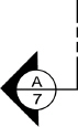 <p>Refer to the EWR plans. The symbol shown below is used on Drawing 2/10 and represents a sectional view of the house. This view is shown on Drawing 7/10. What room is behind the brick wall on the left of the A-A sectional view? </p>