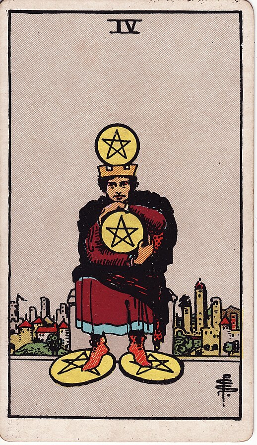 <p>Four of Pentacles</p>