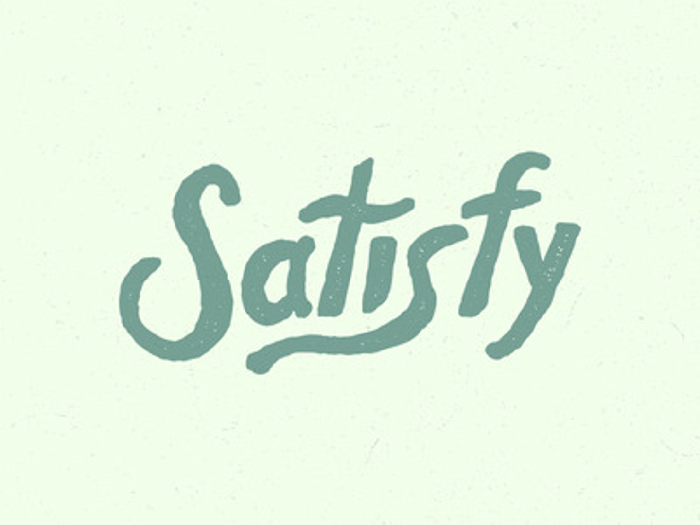 <p>to satisfy, sate</p>