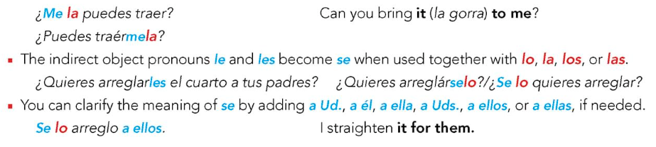 How Direct & Indirect Object Pronouns Are Used Together
