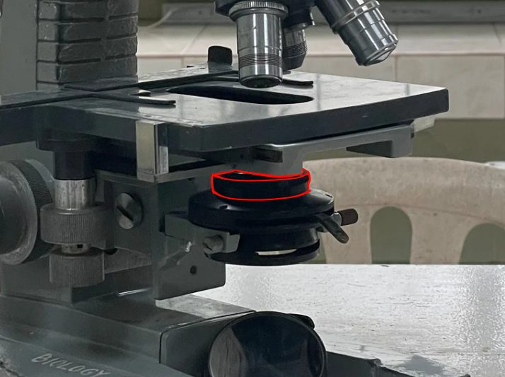 <p>Identify the microscope part</p>