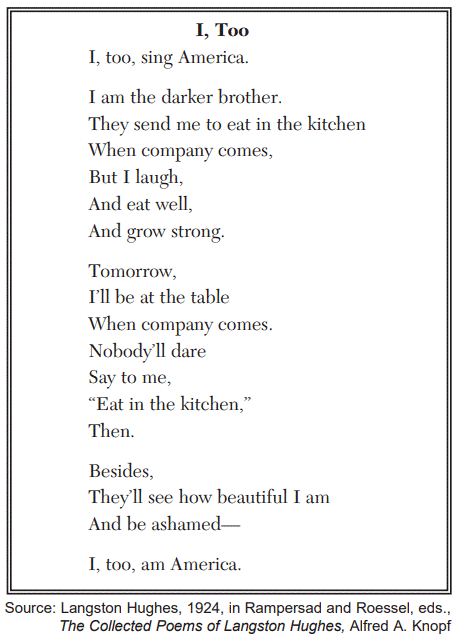 <p>This poem is an example of the cultural movement known as</p>
