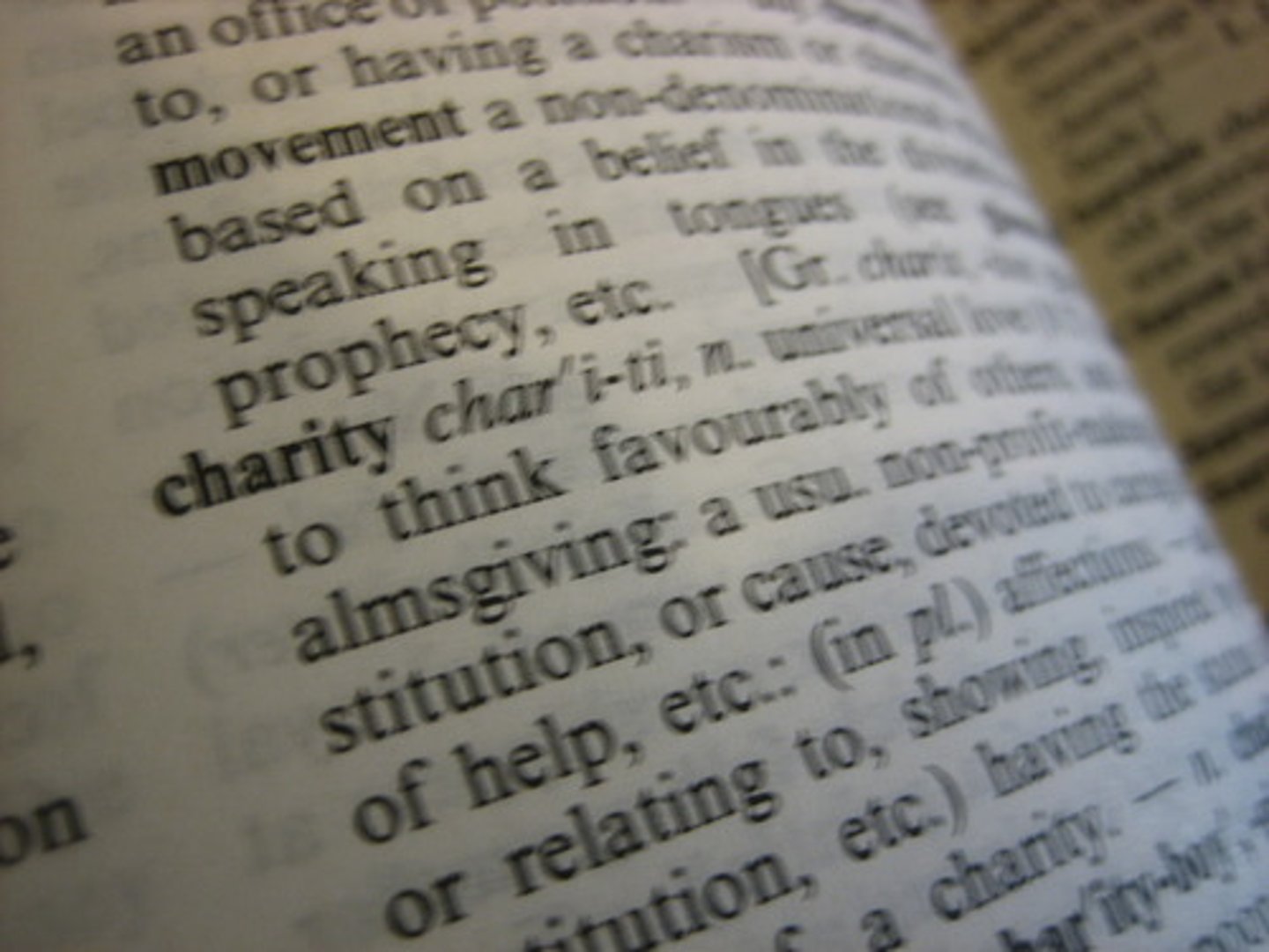 <p>The dictionary definition of a word</p>