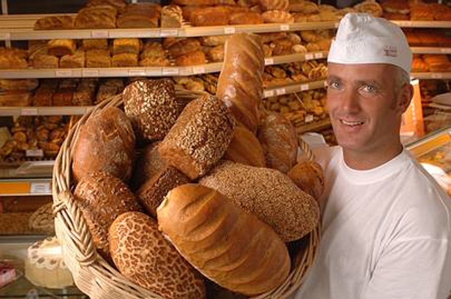 <p>at the baker's</p>