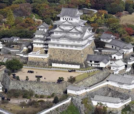 <p>Identify this historical structure below which is located in Japan:</p><p>a. Nijo Castle<br>b. Himeji Castle<br>c. Horyu-ji<br>d. Todai-ji</p>