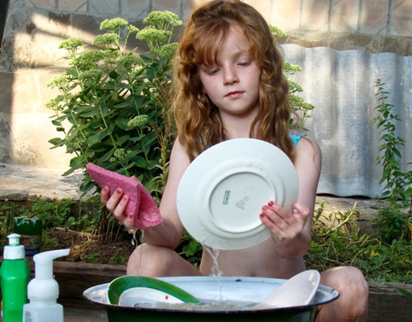 <p>clean dishes</p><p>Orest, wash your bowl _______ when you’re done, please.</p>