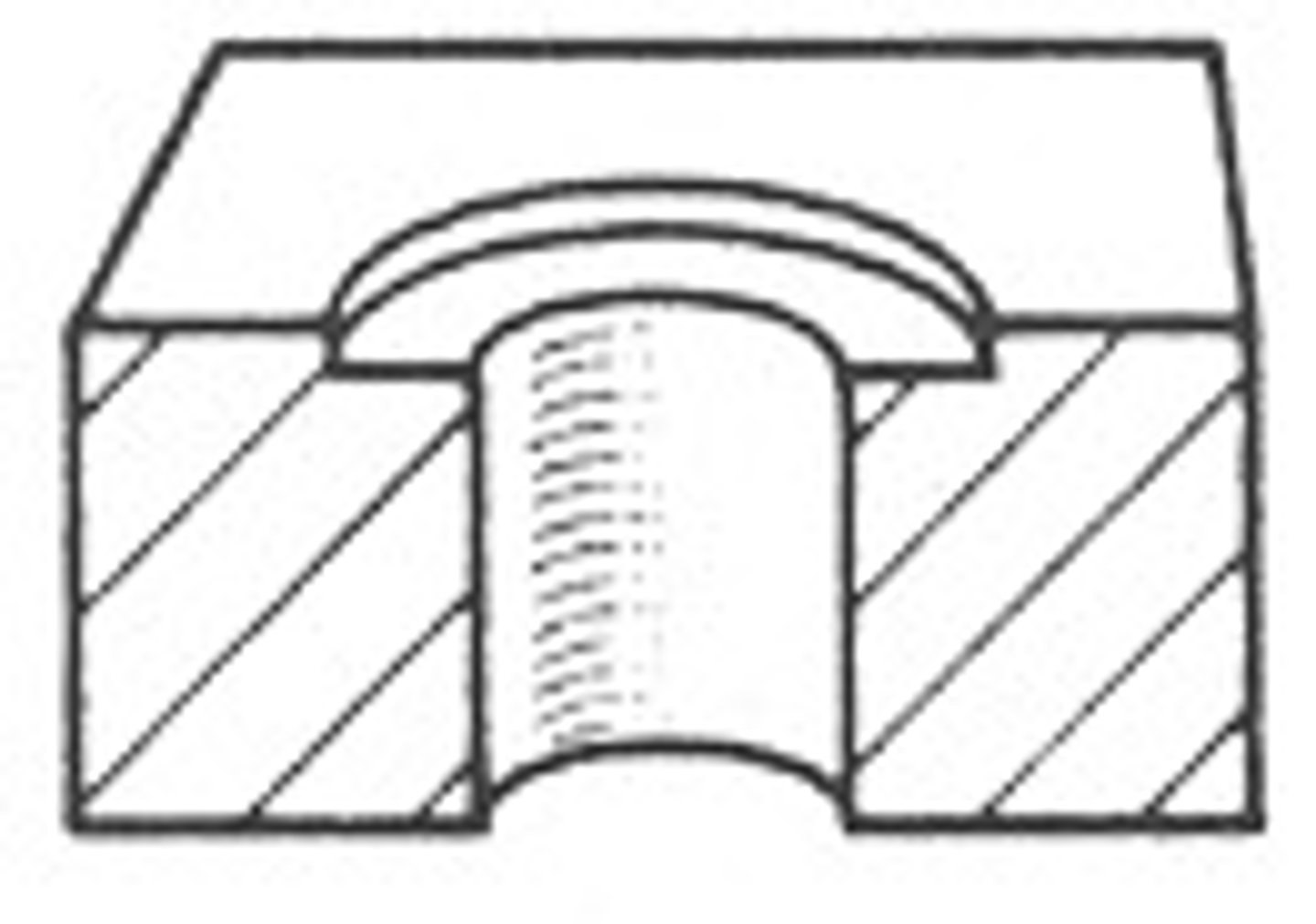 <p>Shallow recess like a counterbore, used to provide a good bearing surface for a fastener.</p>