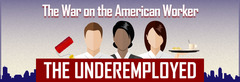 <p>does not give a good indication of how many people are discouraged(not looking for work) or underemployed.</p>