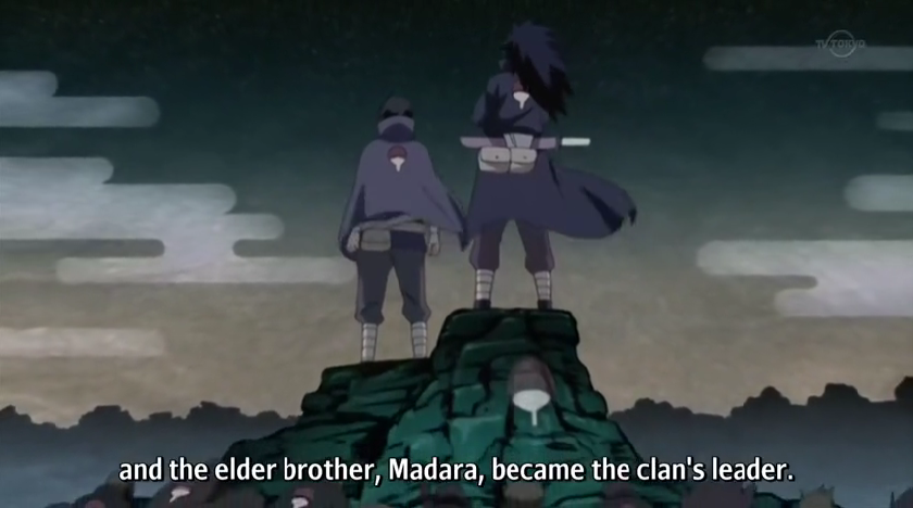 <p>older brother, elder brother</p><p>Pronounced Ani [as word] or Nii</p><p>ill: Itachi à Sasuke: “Madara ga shinde iru to iu no wa omae no kattena omoikomi da. Katsute omae ga ore o yasashii ani da to <em>omoikonde ita</em> yō ni na.“ (<em>Past Progressive</em>) &lt;=&gt; マダラが死んでいるというのはお前の勝手な思い込みだ ｡ かつてお前が俺を優しい兄だと思い込んでいたようにな ｡: Madara being dead was your own convenient assumption. Just like (ように) you were once convinced that I was a kind older brother.</p><p>ill: Itachi racontant l’histoire de Madara et son frère qui ont éveillé le Mangekyô Sharingan: “Futari wa sono dōryoku o motte Uchiha o <em>tabane</em>, ani no Madara wa rīdā to natta.“ (<em>masu stem</em> car suivi) &lt;=&gt; ２人はその瞳力をもって うちはを束ね、兄のマダラはリーダーとなった。: The two of them unified the Uchiha [clan] by means of (<em>o motte</em>) their ocular powers, and Madara, the elder brother, became its leader.</p><p><u>ex</u>: お兄さん Onii-san</p><p>ill: Urahara à Karin: “Toki ni, onii-san wa aikawarazu desu ka?” &lt;=&gt; 時に, お兄さんは 相変わらずです か？: By the way, Ichigo n’a pas changé ?</p><p><u>ex</u>: 兄弟 Kyôdai: siblings, brothers</p><p>ill: Sasuke à Saï qui lui dit que Naruto le considère comme un frère: “Ore no kyōdai wa <em>koroshitai</em> otoko. Tada hitori dake da” (<em>Tai Present Indicative Form</em>) &lt;=&gt; 俺の兄弟は殺したい男。 ただ一人だけだ: My brother is the man I want to kill. There’s only one [of them].</p><p>ill: Itachi racontant l’histoire de Madara et son frère: “Futari wa Sharingan o kaigan <em>shi</em>, kyōdai no na wa itsushika ichizoku no naka demo tokubetsuna mono ni natte itta.“ (<em>masu stem</em> car suivi par verbe) &lt;=&gt; 二人は写輪眼を開眼し、兄弟の名はいつしか一族の中でも特別なものになっていった。: Both awakened the Sharingan, and before long (<em>itsushika</em>), their names became special even within the clan.</p><p>ill: Itachi racontant l’histoire de Madara et son frère: “Kyōdai wa sorezore no daijina mono-tachi o <em>te ni kake</em>, tsuini Mangekyō Sharingan o kaigan shita no da.“ (<em>masu stem</em>) &lt;=&gt; 兄弟はそれぞれの大事な者たちを手にかけ、ついに万華鏡写輪眼を開眼したのだ。: The brothers each (<em>sorezore</em>) killed their important persons and finally awakened the Mangekyô Sharingan.</p>