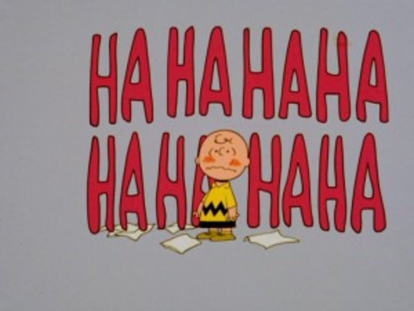 <p>laughs, laughed</p>