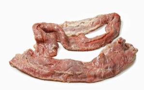 <p>Name: Thin skirt<br>Primal: Abdominal cavity</p><p>Features: darker, thin, narrow, fat and membrane removed, bulk packed</p>