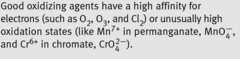 <p>Metals bonded to a large number of Oxygen atoms.</p>