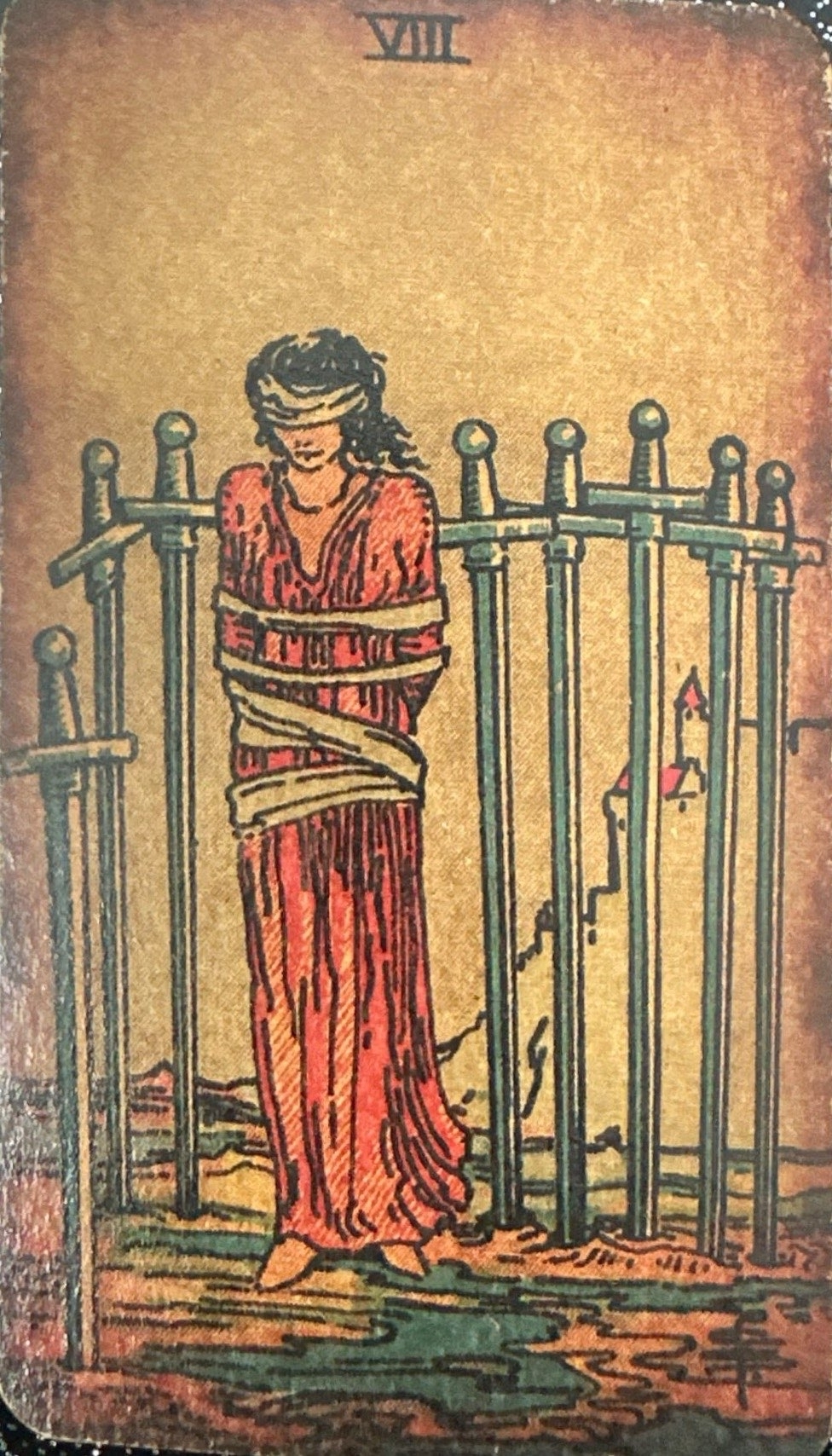 <p>VIII - Eight of Swords*</p>