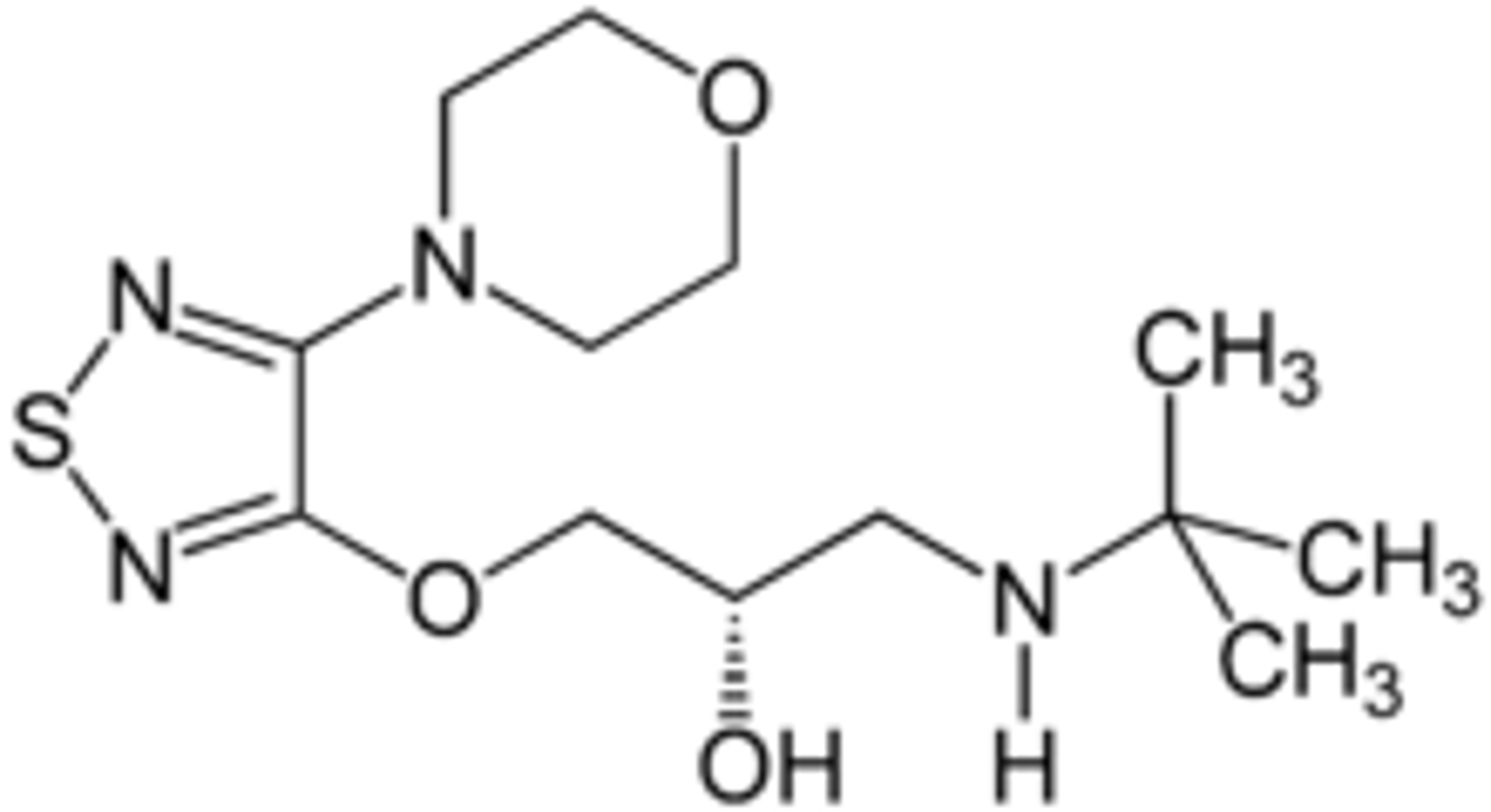 <p><strong>Brand:</strong> Betimol, Timoptic</p><p><strong>Class:</strong> Beta-Blocker, Antiglaucoma Agent</p><p><strong>MOA:</strong> Blocks beta-1 and beta-2 receptors to reduce intraocular pressure</p>