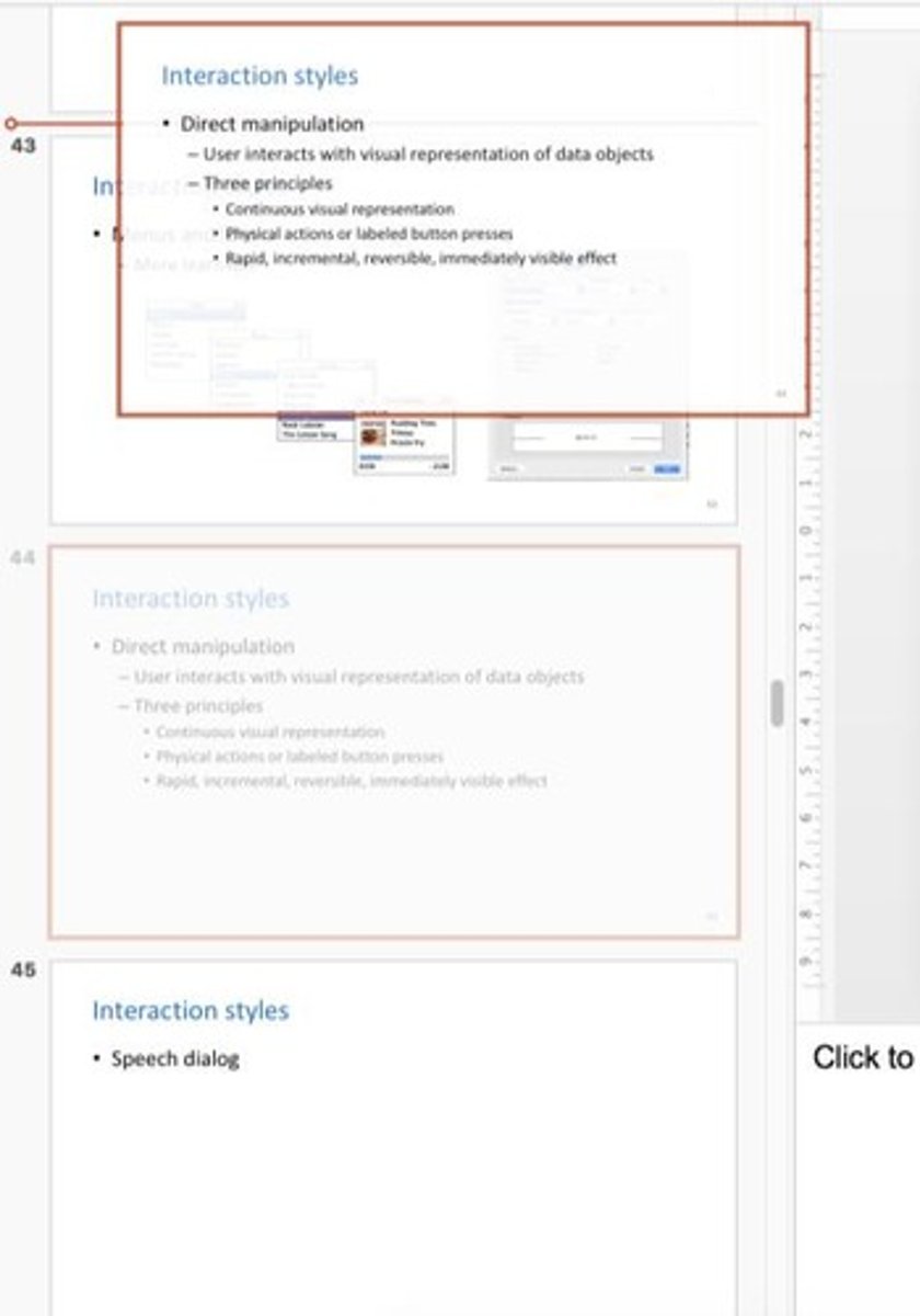 <p>Physical actions replace complex command syntax.</p>