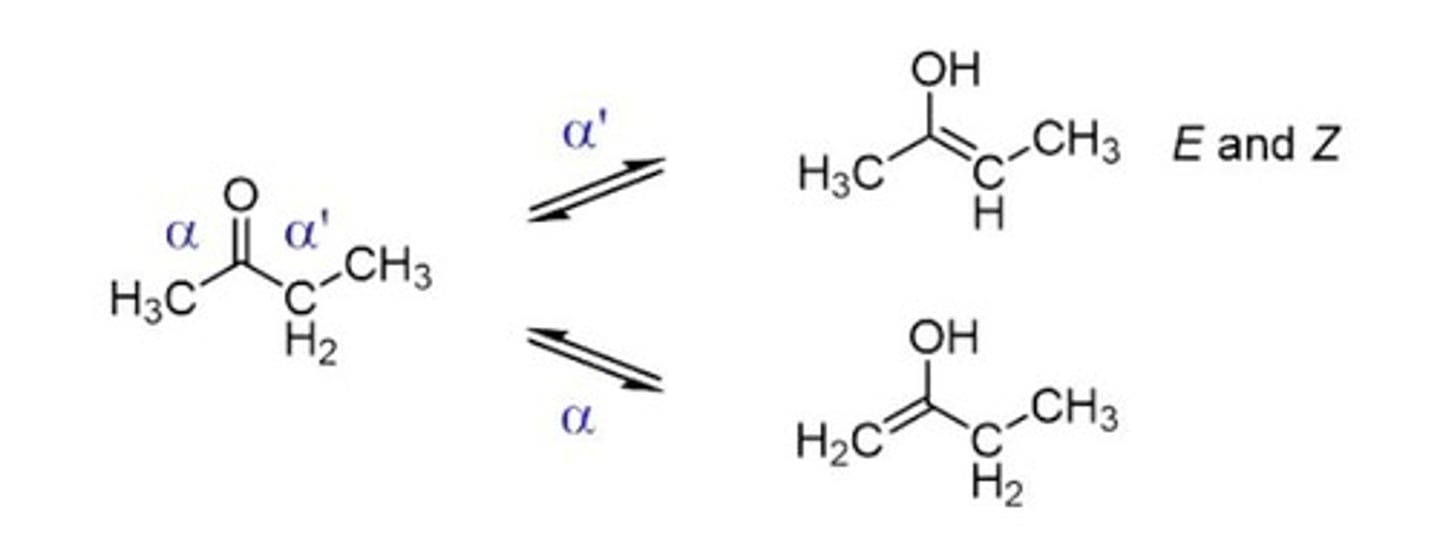 <p>Geometric isomerism due to double bond position.</p>