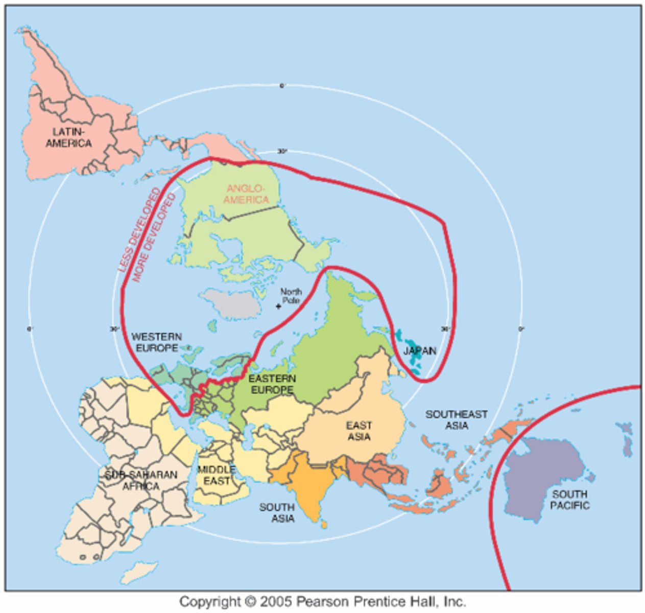 <p>A model of the spatial structure of an economic system in which underdeveloped or declining peripheral areas are defined with respect to their dependence on a dominating developed core region.</p>